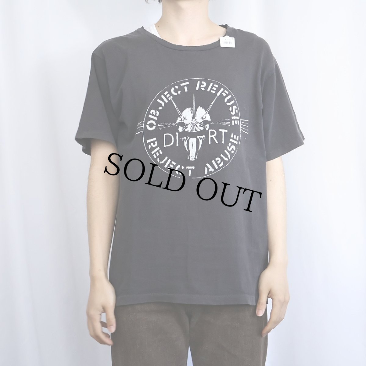 画像2: 90's DIRT USA製 "Object Refuse Reject Abuse" ハードコアパンクバンド アルバムプリントTシャツ M (2)