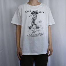 画像2: DOOM "LIFE LOCK" ハードコアバンド プリントTシャツ M (2)