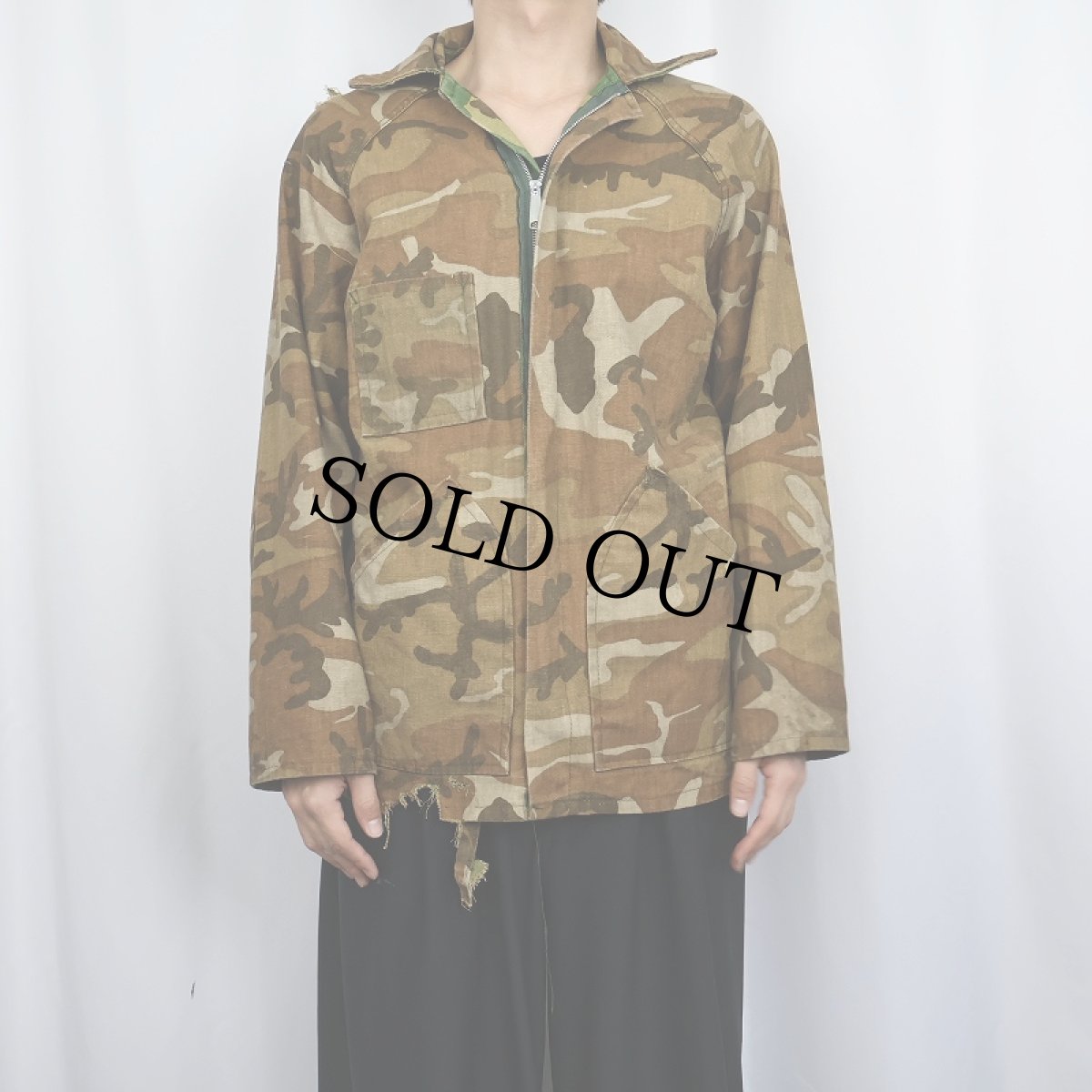 画像3: 70's RANGER カモ柄 コットンジャケット M (3)