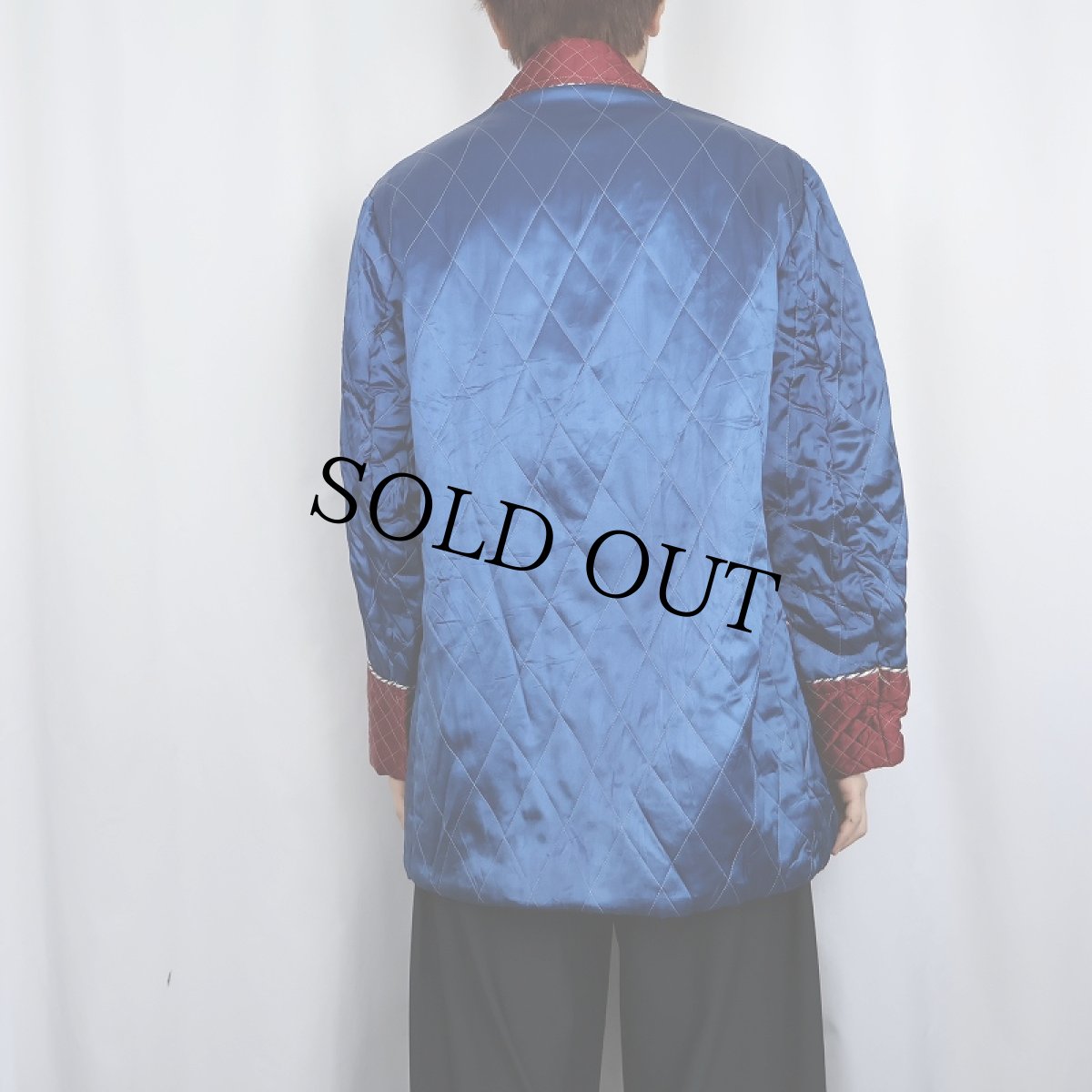 画像3: 50's 龍刺繍 キルティング スカガウン (3)