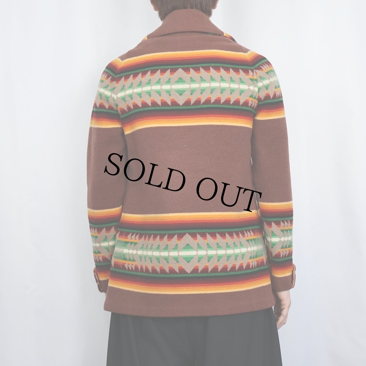 画像3: 30's Jacobs Oregon City ネイティブパターン ウールコート (3)