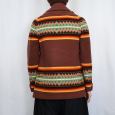 画像3: 30's Jacobs Oregon City ネイティブパターン ウールコート (3)