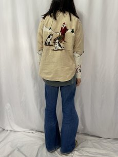 画像4: 90's POLO Ralph Lauren USA製 エスキモー柄 ネルシャツ L (4)