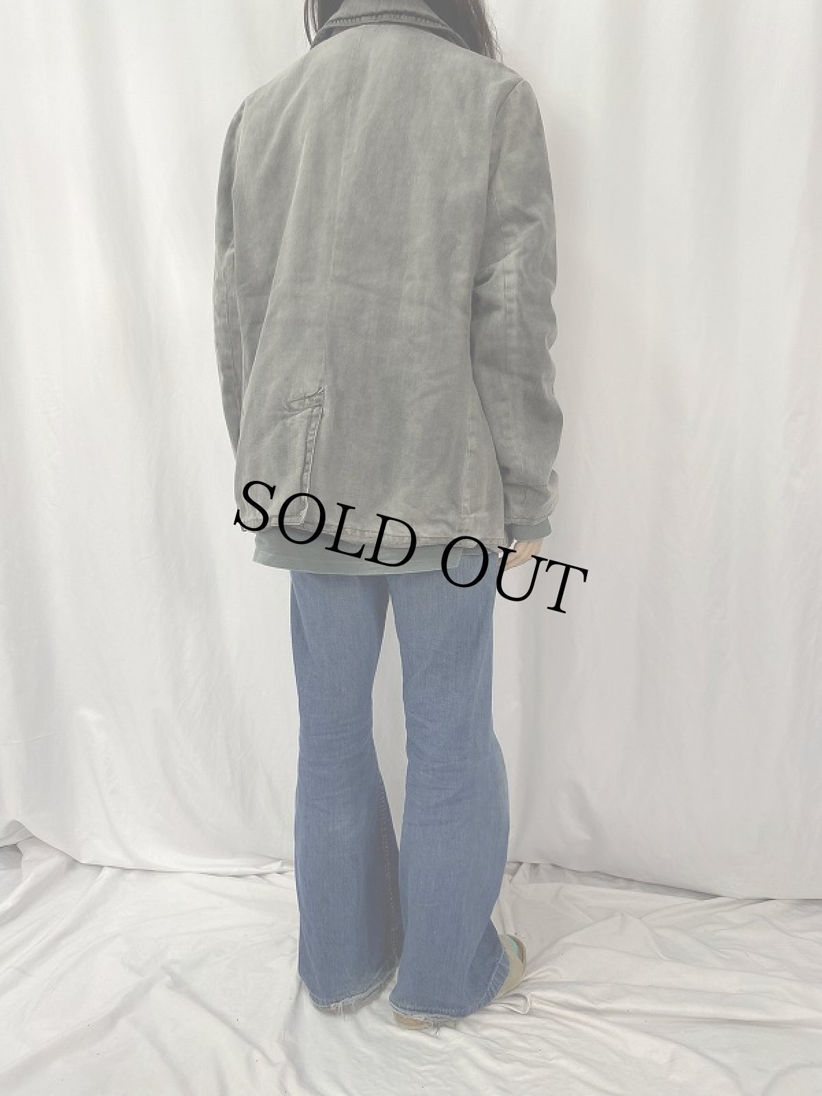 画像4: Ralph Lauren DENIM&SUPPLY "U.S.NAVY Type" 10ボタン デニムPコート XL (4)