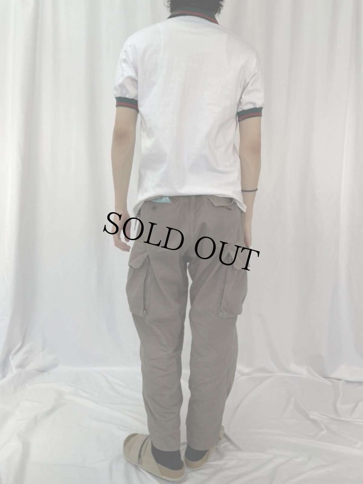 画像4: 80's GUCCI ITALY製 ボーダー柄ポロシャツ (4)