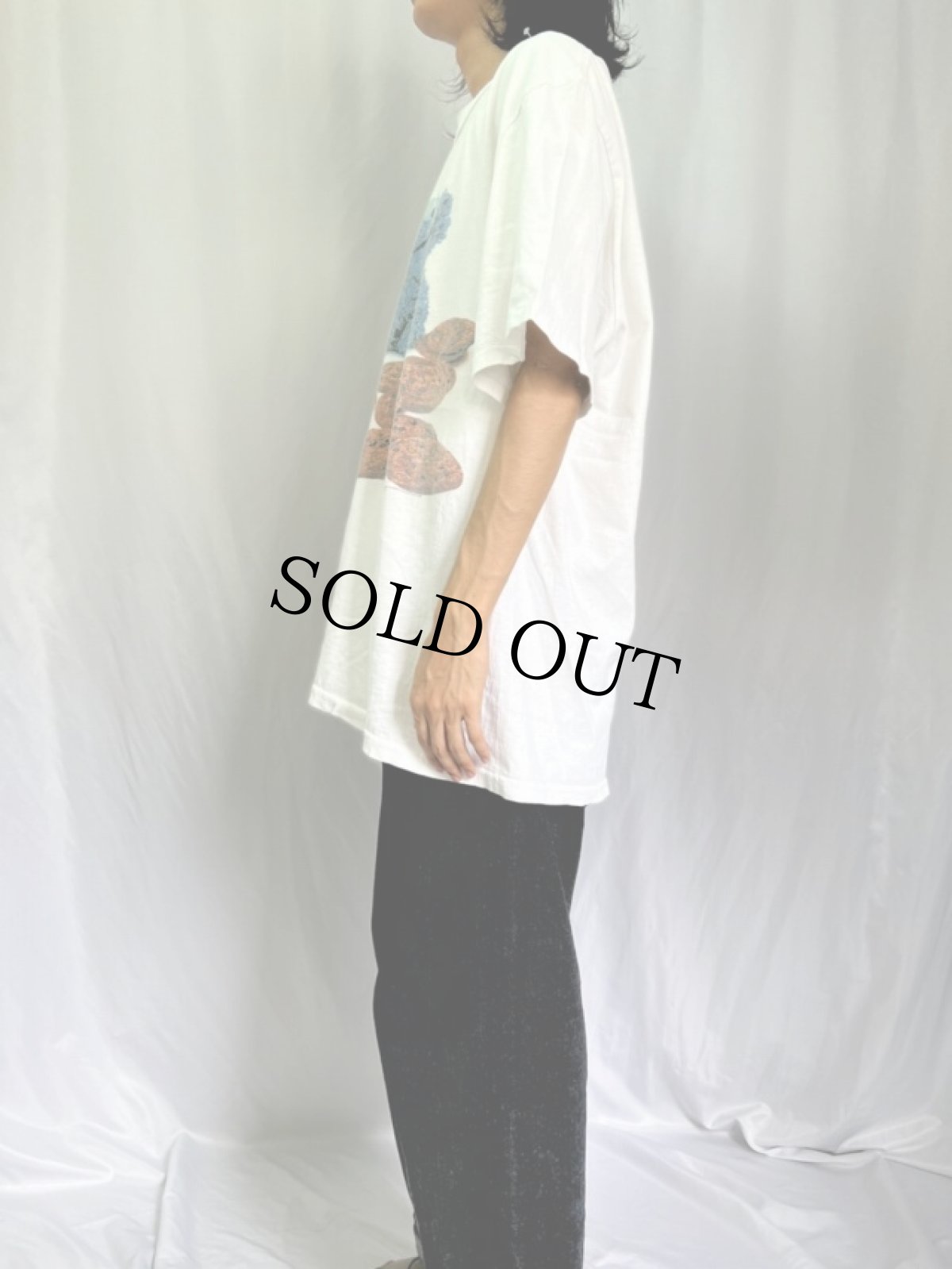 画像3: 90's COOKIE MONSTER "got milk" キャラクタープリント Tシャツ XL (3)