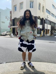 画像6: STRANGE TRIP "COW WIDE SHORTS" WHITE 【M】 (6)