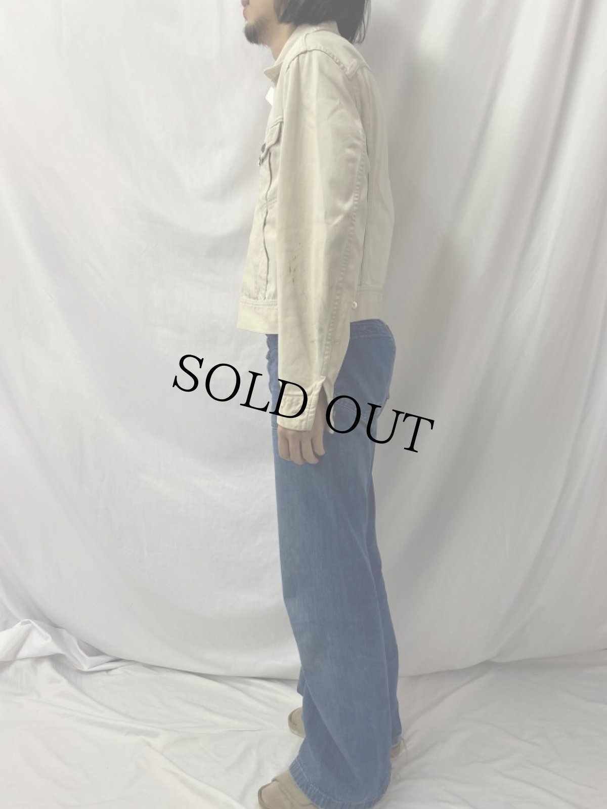 画像3: 60's Lee Westerner 100-J コットンサテンジャケット 42R (3)