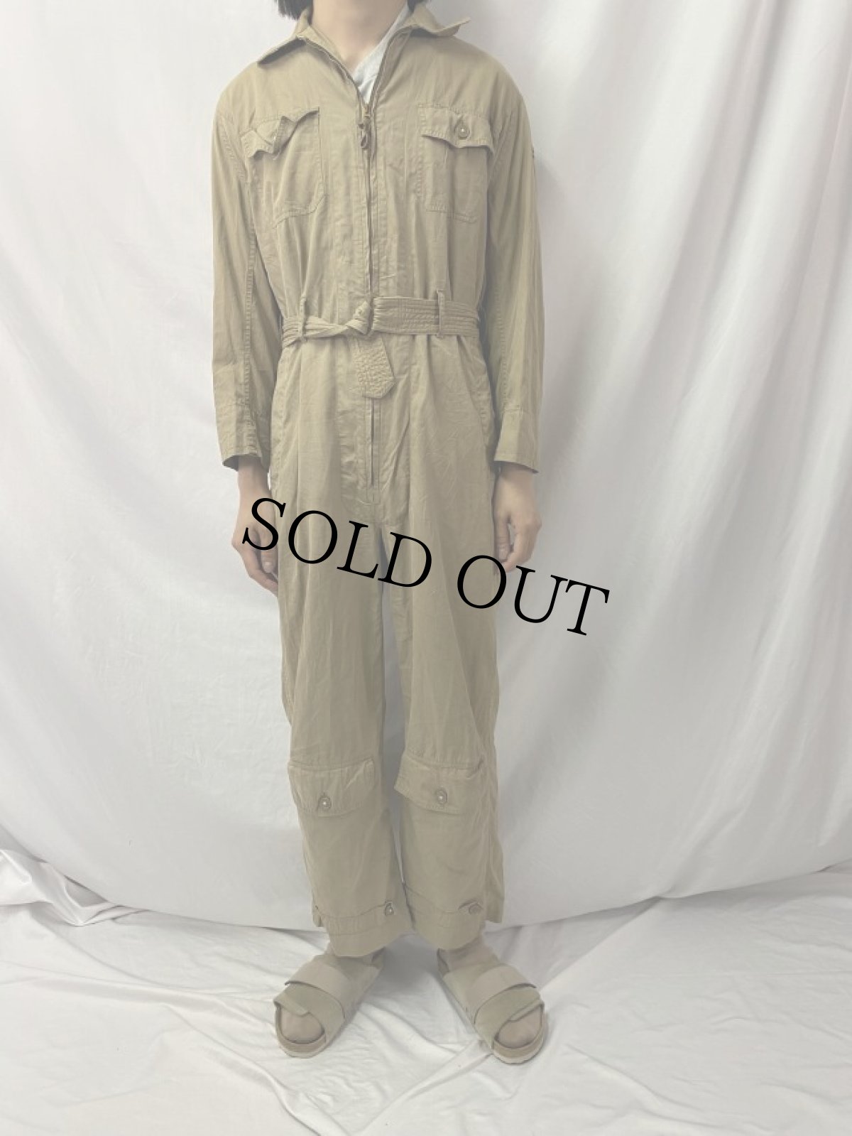 画像2: 40's U.S.NAVY "AN 6550" サマーフライトスーツ (2)