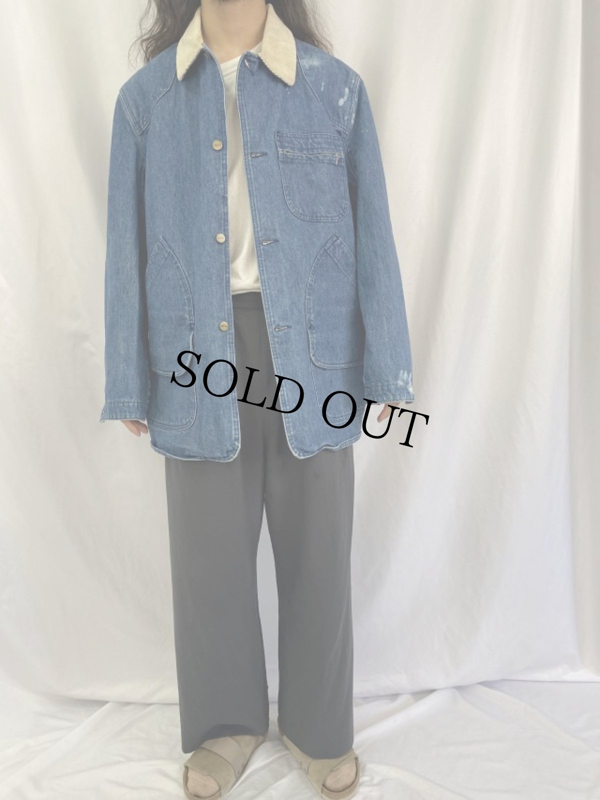 画像2: 80's L.L.Bean デニムハンティングジャケット L (2)