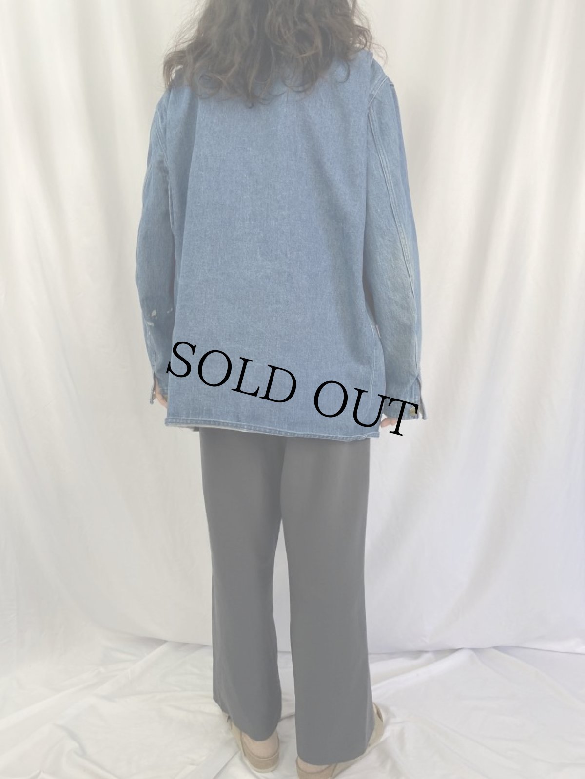 画像4: 80's L.L.Bean デニムハンティングジャケット L (4)