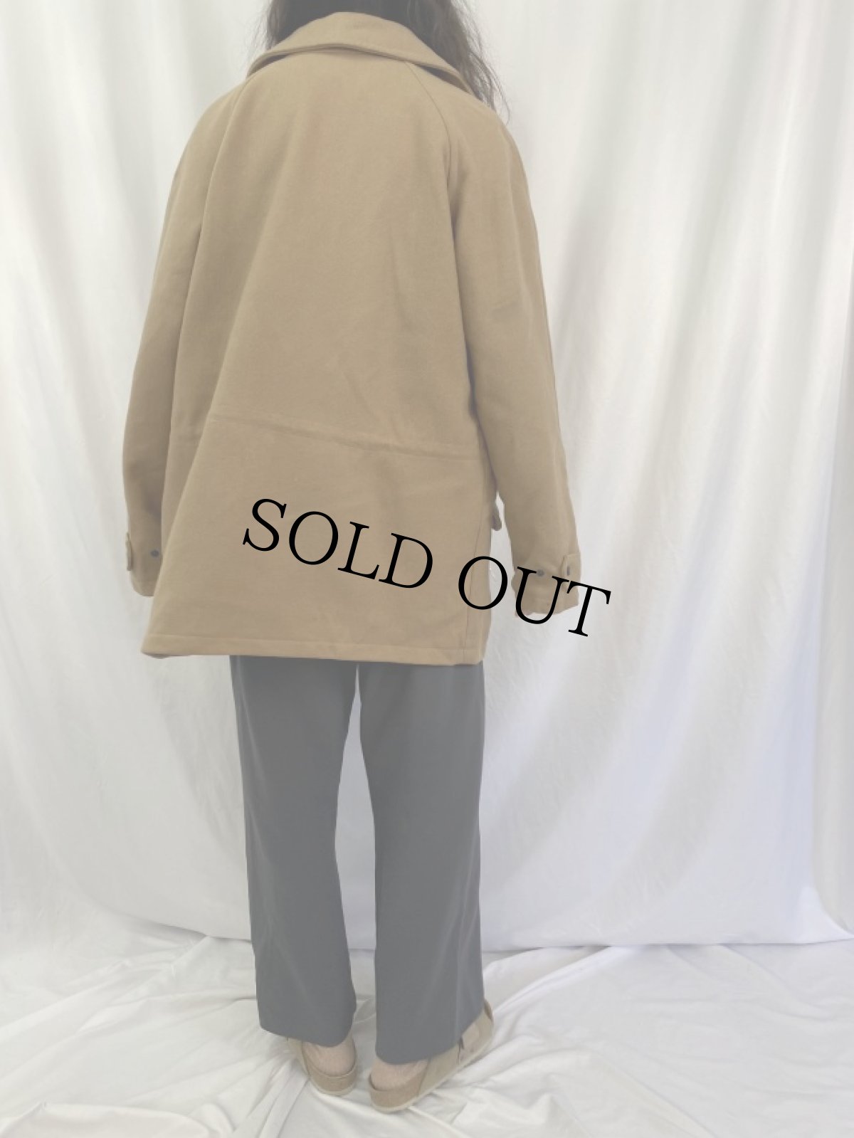 画像4: 70's THE NORTH FACE USA製 茶タグ ウールコート XL (4)