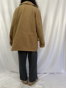 画像4: 70's THE NORTH FACE USA製 茶タグ ウールコート XL (4)