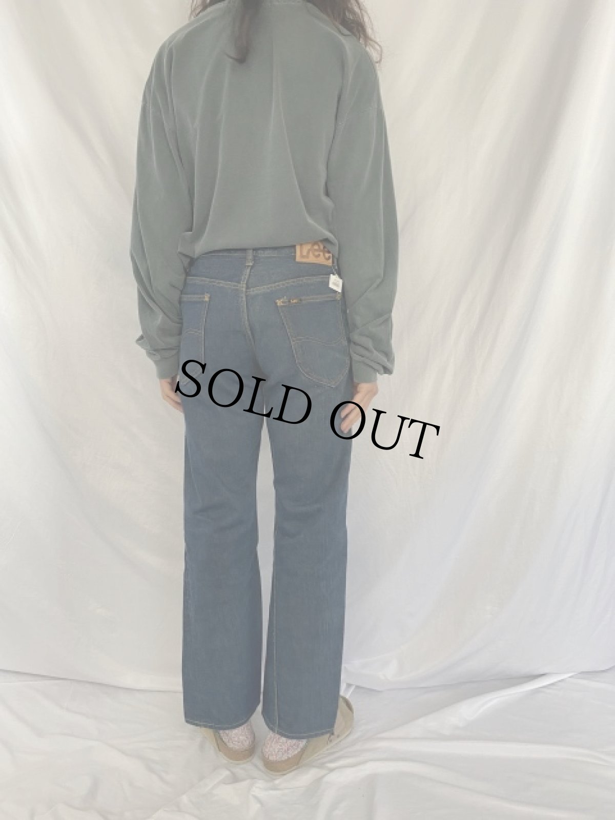 画像4: 70's Lee 101Z USA製 サイド黒 デニムパンツ W31 (4)