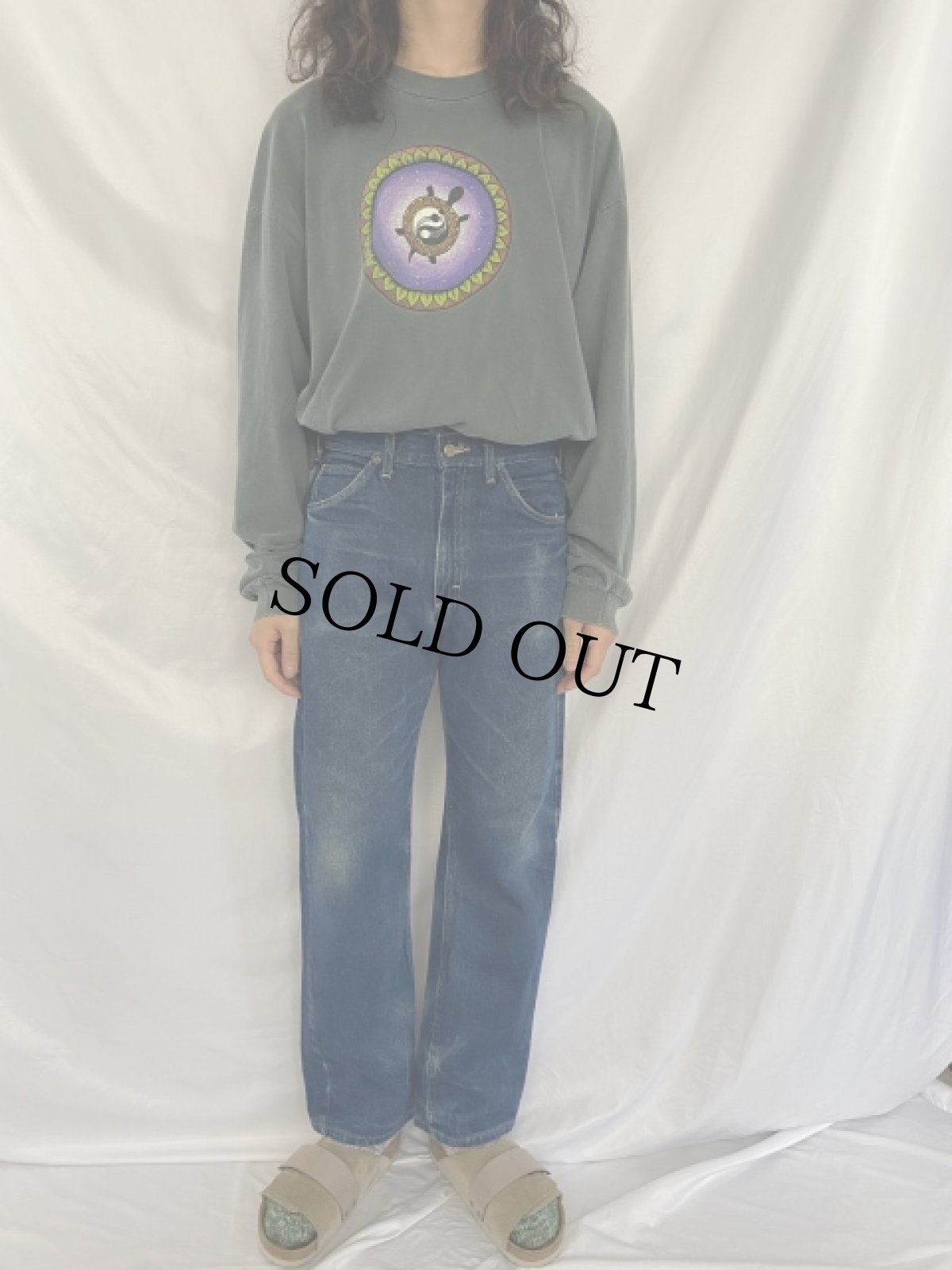 画像2: 70's Lee 200 USA製 ストレートデニムパンツ W31 (2)