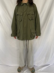 画像2: 70's U.S.ARMY ジャングルファティーグジャケット 4th X-LARGE-REGULAR (2)