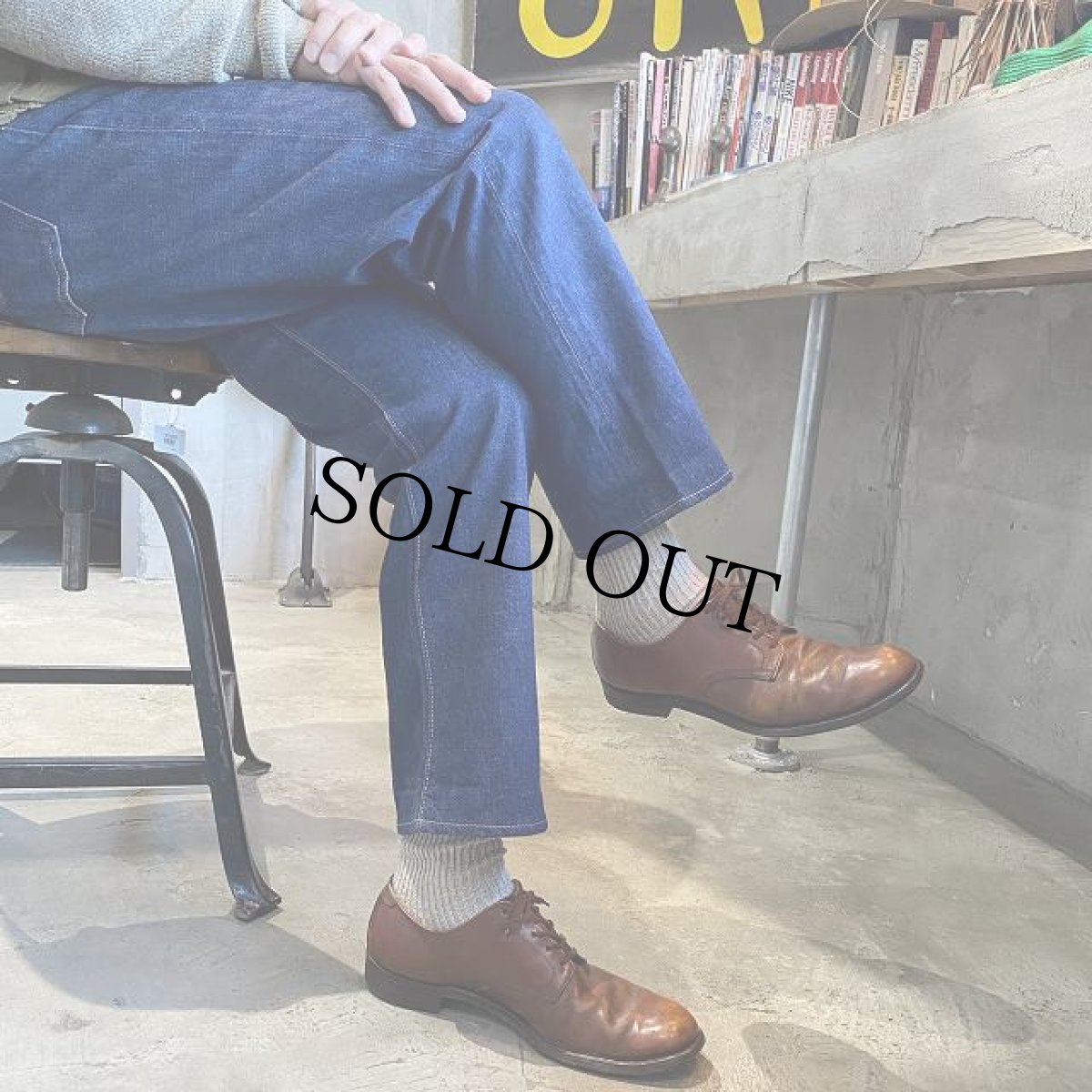 画像4: 40〜50's U.S.NAVY Service Shoes Brown Leather 9 1/2 C (4)