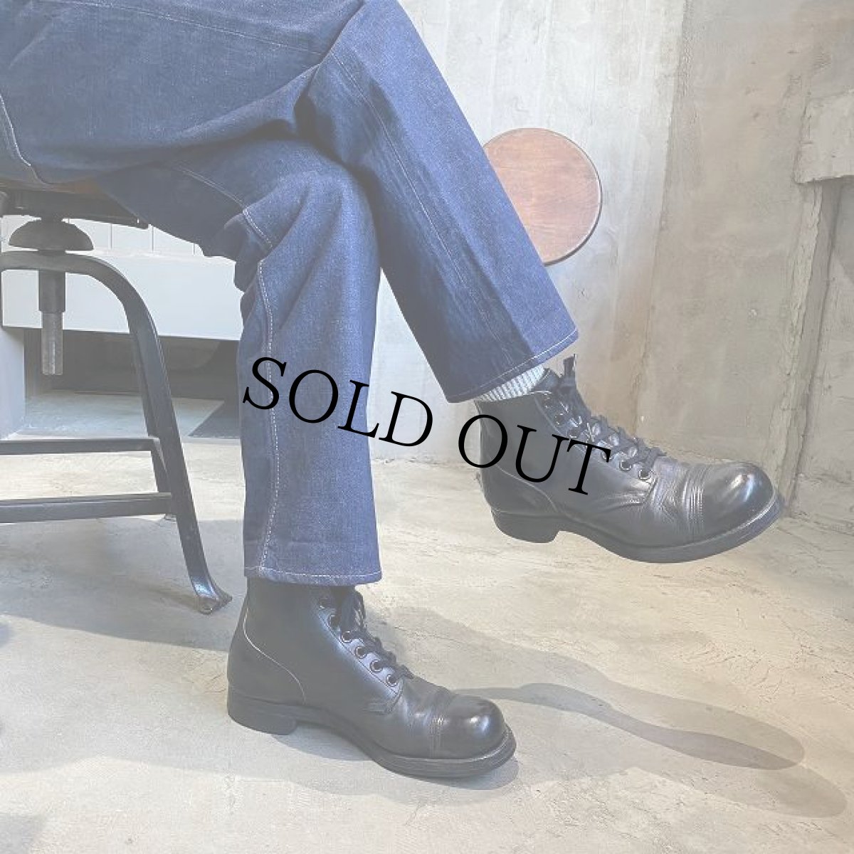 画像3: 60's U.S.ARMY Cap-Toe Combat Boots 9 1/2 R (3)