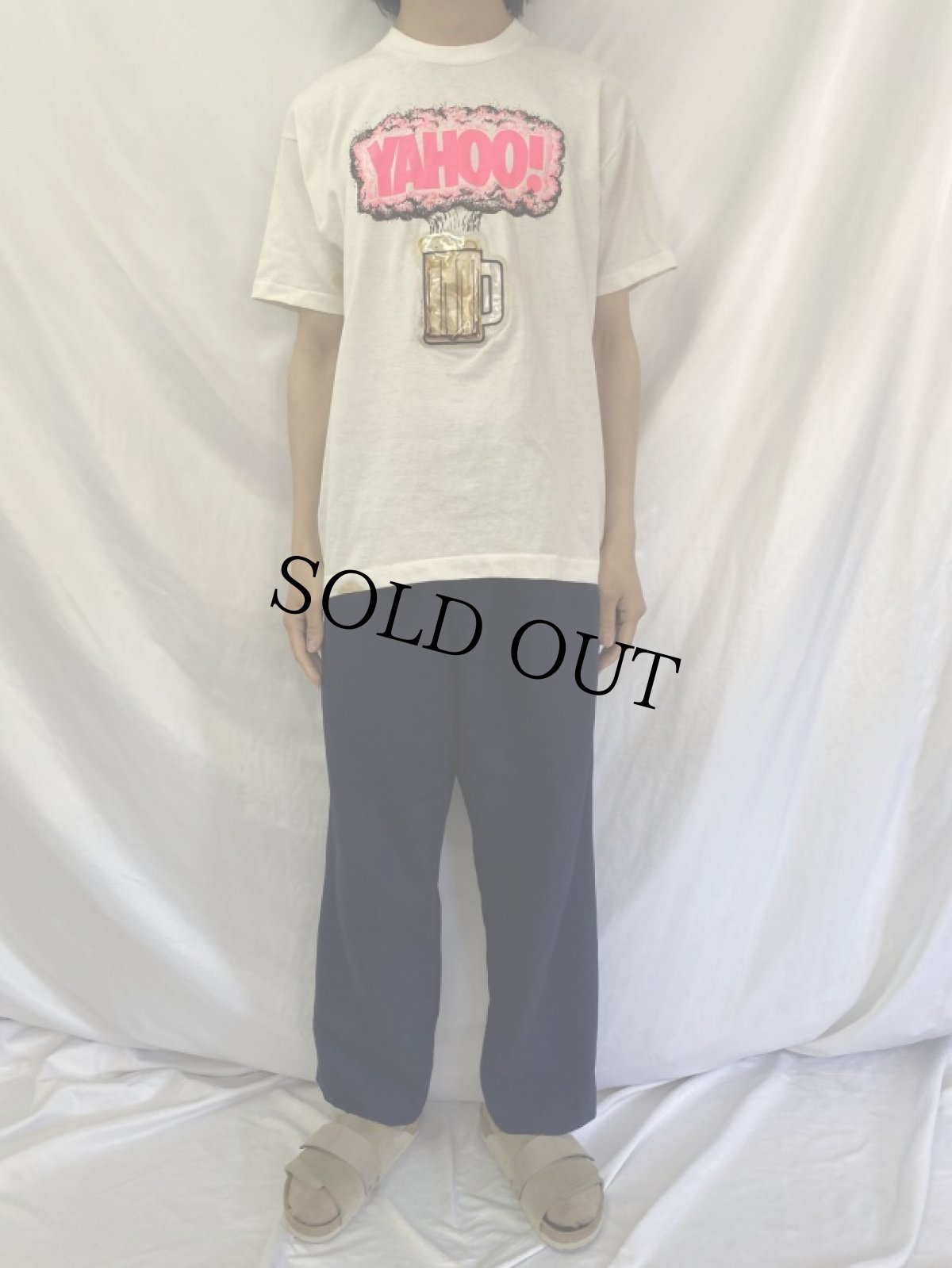 画像2: 80〜90's Young Einstein USA製 映画プリント ギミックTシャツ XL (2)