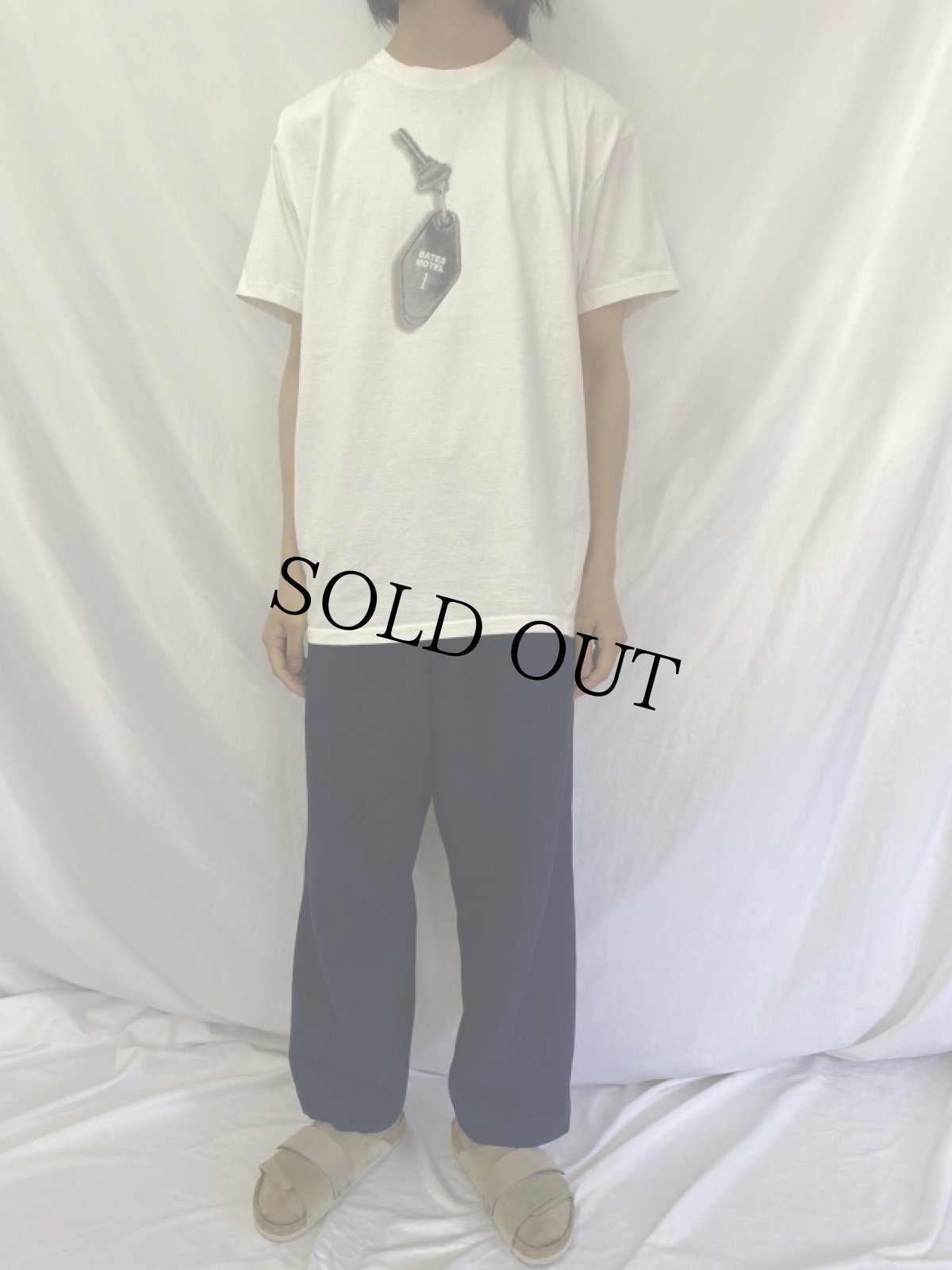 画像2: 90's PSYCHO USA製 "Check in. Relax, Take a shower." 映画プリントTシャツ XL (2)