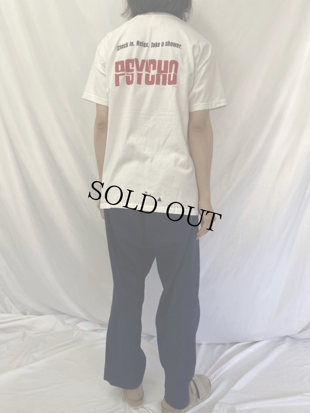 画像4: 90's PSYCHO USA製 "Check in. Relax, Take a shower." 映画プリントTシャツ XL (4)