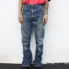 画像4: 70's LEVI'S 646 BIGE ベルボトムデニムパンツ W33 (4)