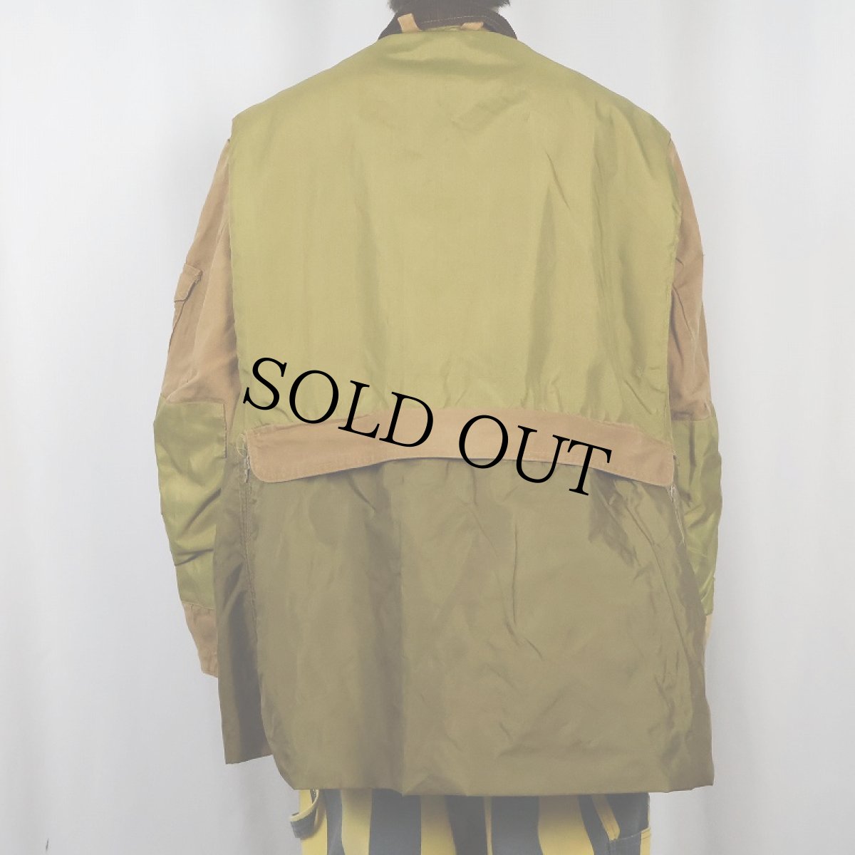 画像4: 70's American Field コーデュロイ切り替え ナイロンハンティングジャケット (4)