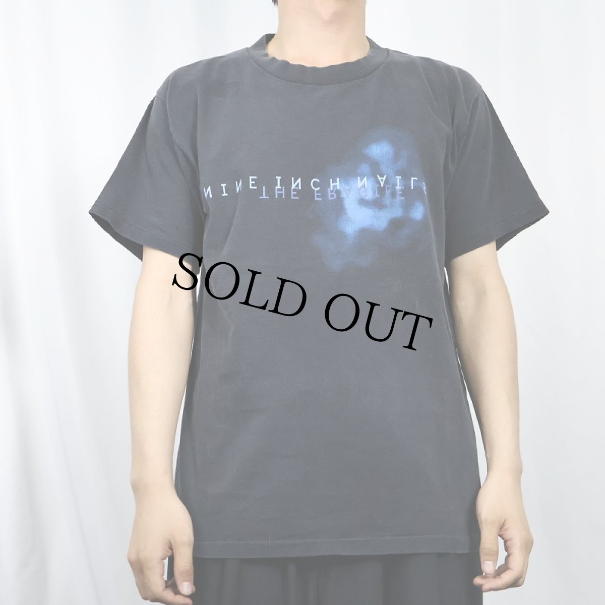 画像2: 90's NINE INCH NAILS USA製 ロックバンド プリントTシャツ BLACK M (2)