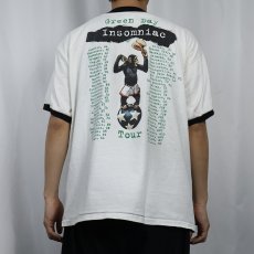 画像4: 90's Green Day USA製 パンクロックバンド リンガーTシャツ XL (4)