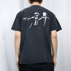 画像4: Daft Punk エレクトロミュージックユニット プリントTシャツ BLACK L (4)