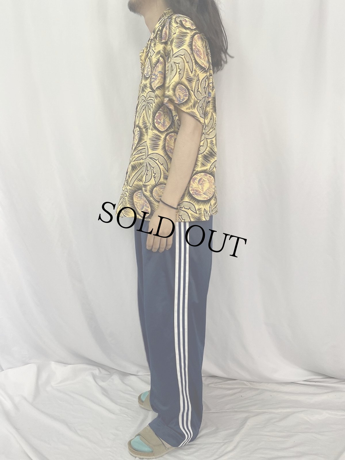 画像3: Reyn Spooner ヤシの木柄 レーヨンアロハシャツ L (3)