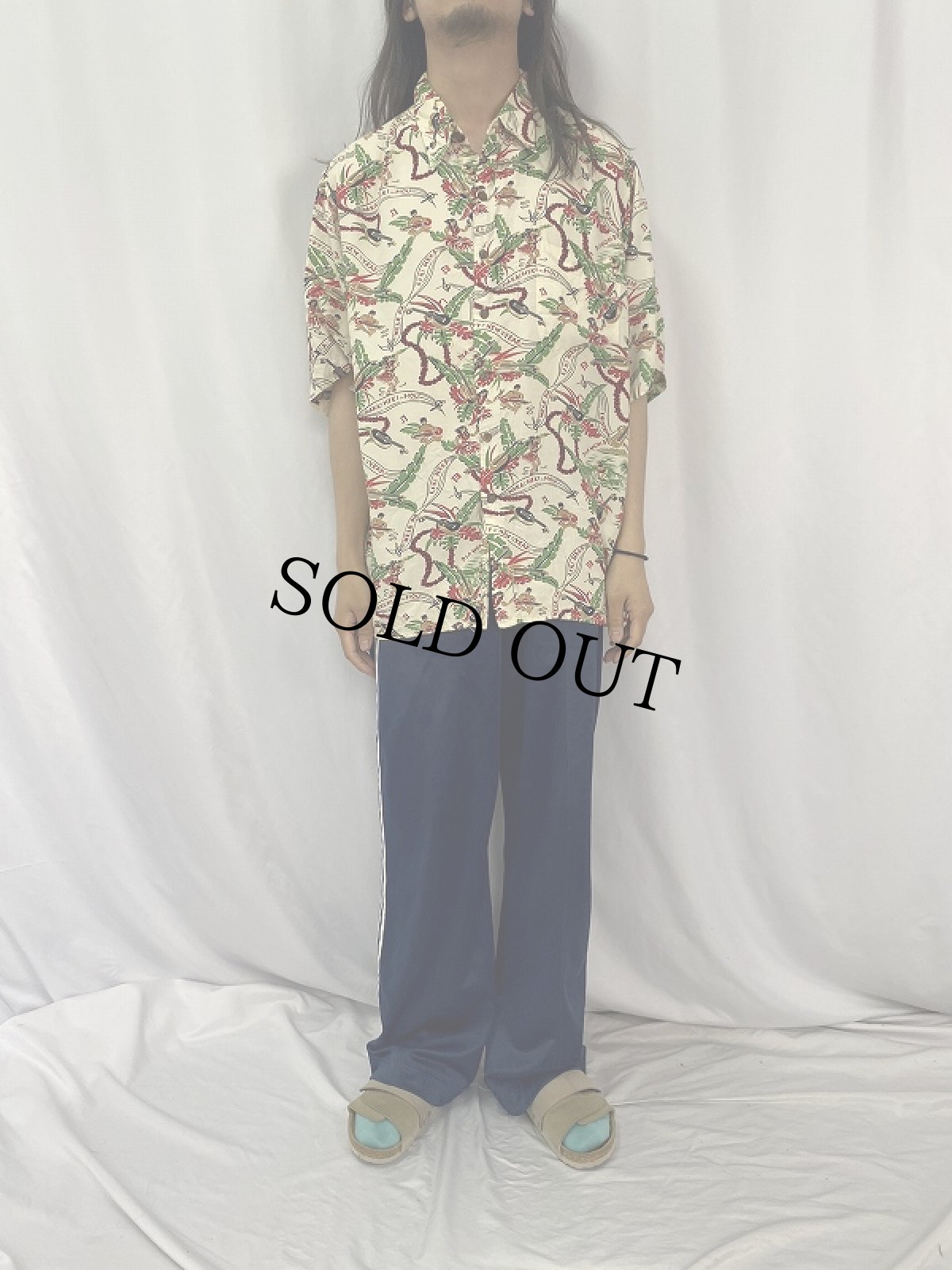 画像2: MELE KALIMAKA from Reyn Spooner 総柄レーヨンアロハシャツ XL (2)