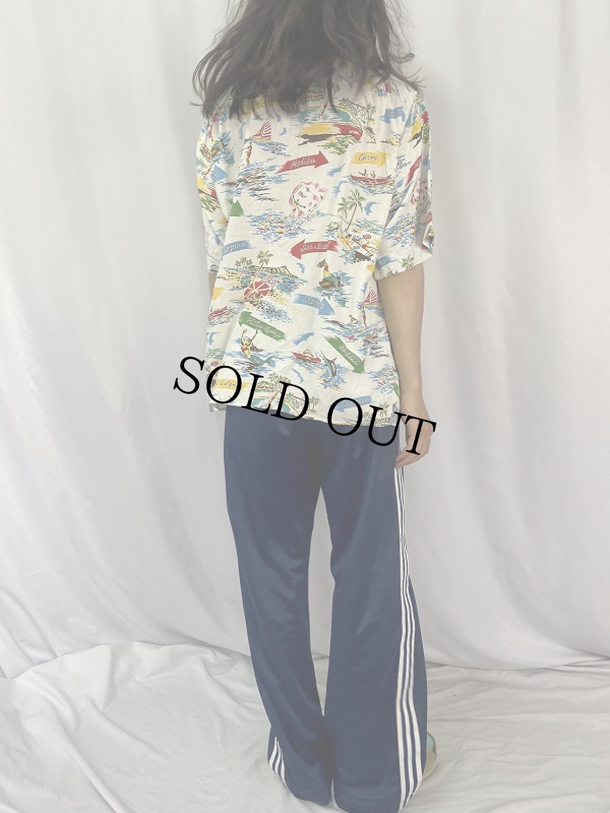 画像4: Reyn Spooner 総柄レーヨンアロハシャツ L (4)