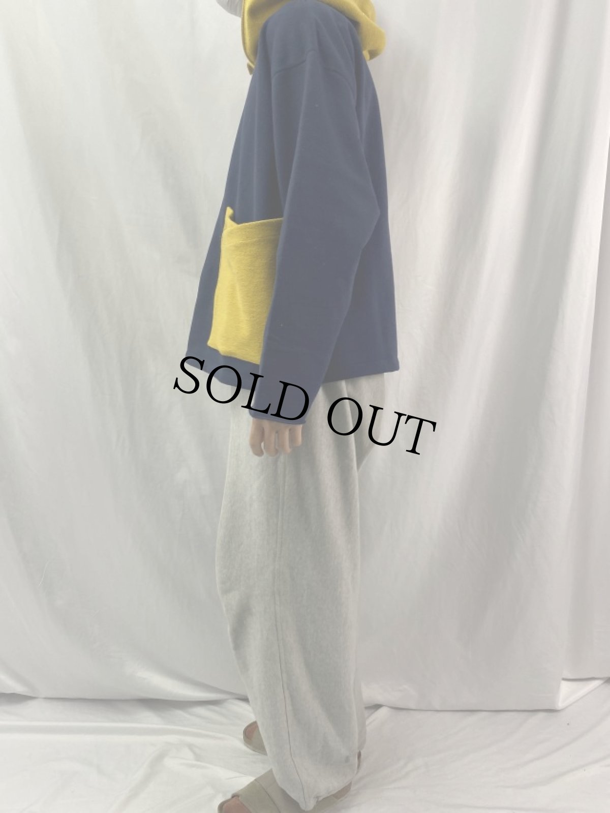 画像3: GOFUKUSAY "CROSS SEPA POCKET HOODIE 2" H.GREY×GREY 【FREE】 (3)