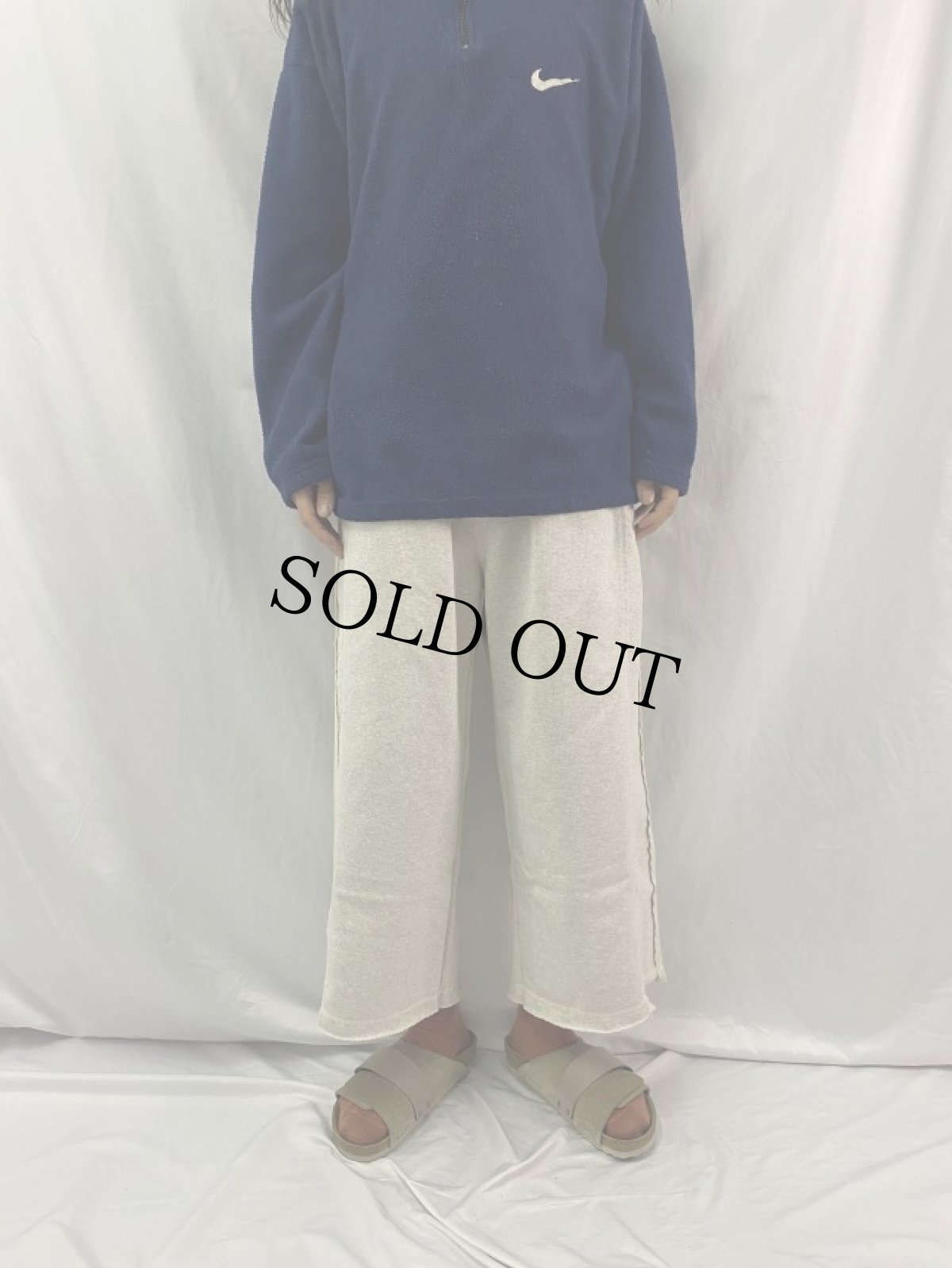 画像2: GOFUKUSAY "BUM SWEAT PANTS 2" NAVY×YELLOW 【FREE】 (2)