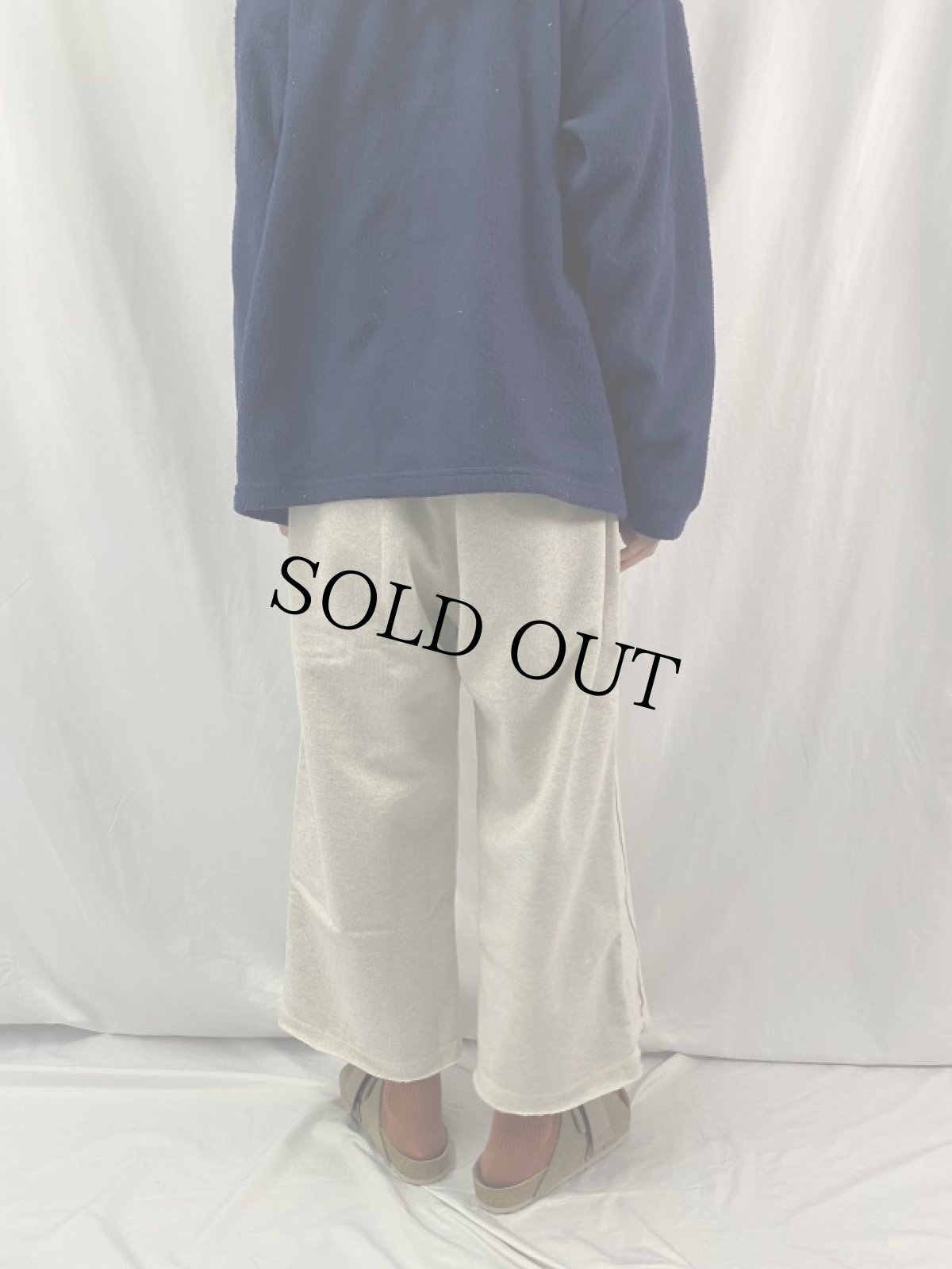 画像4: GOFUKUSAY "BUM SWEAT PANTS 2" NAVY×YELLOW 【FREE】 (4)