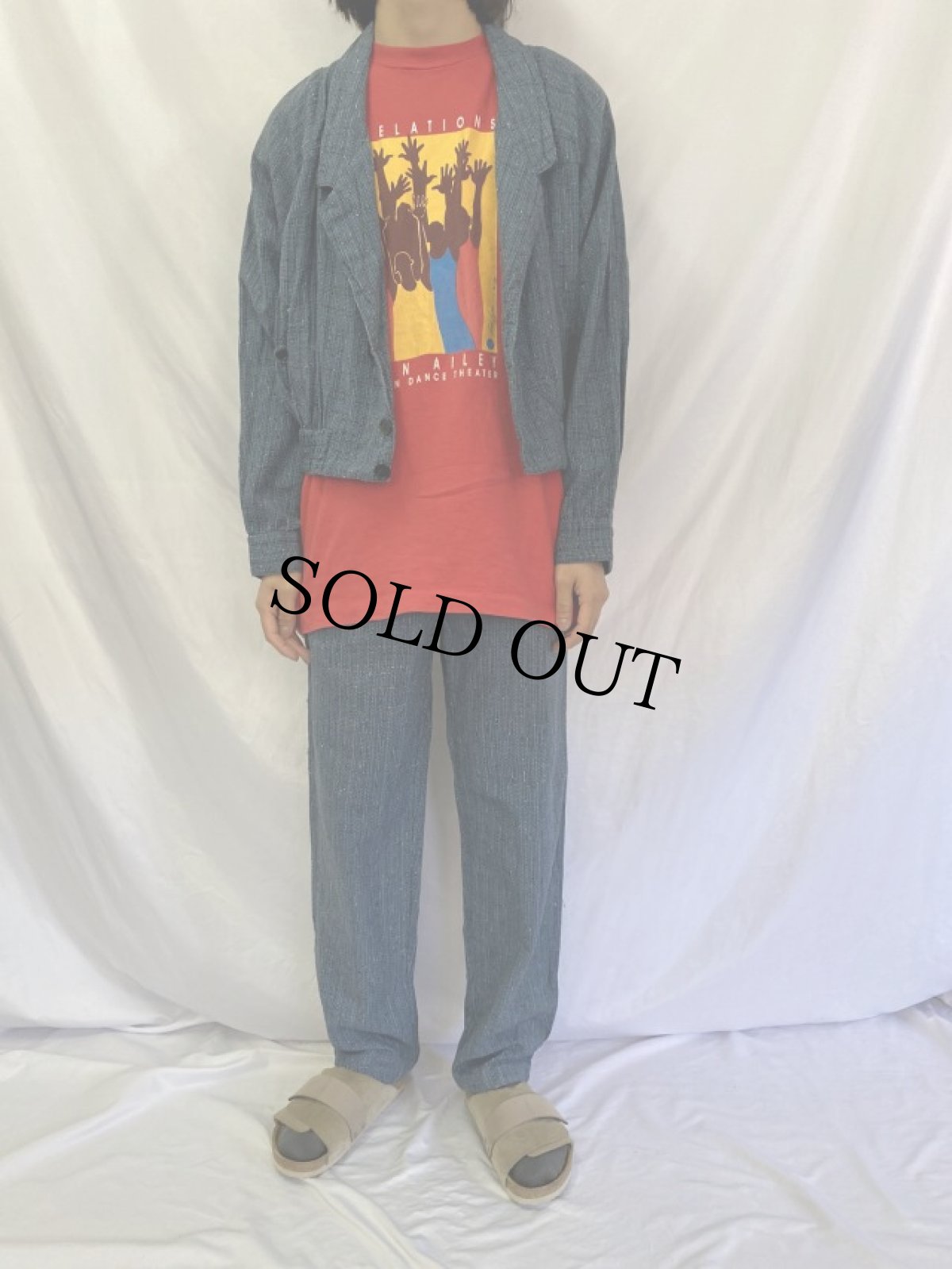 画像2: コットンデザインジャケット/パンツ SETUP 42 (2)