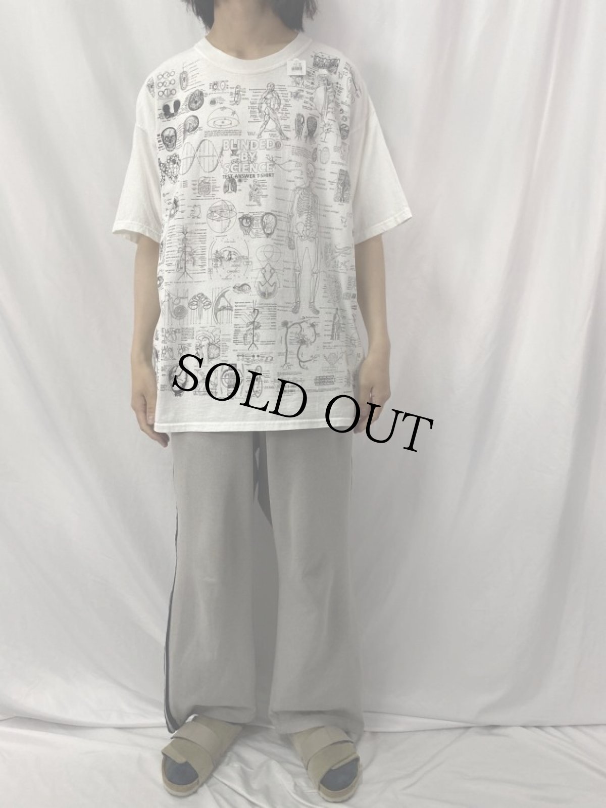画像3: 2000's "BLINDEDO BY SCIENCE" TEST ANSWER プリントTシャツ XL (3)