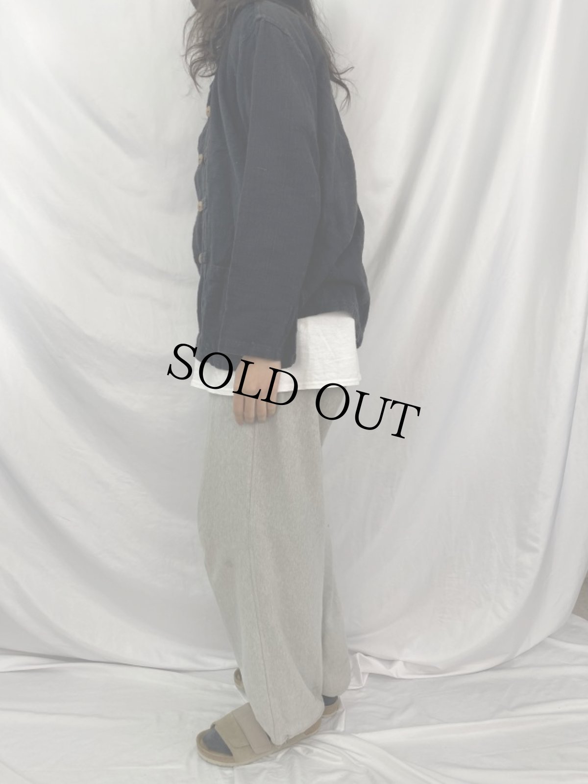 画像3: コットンカンフーシャツ BLACK L (3)