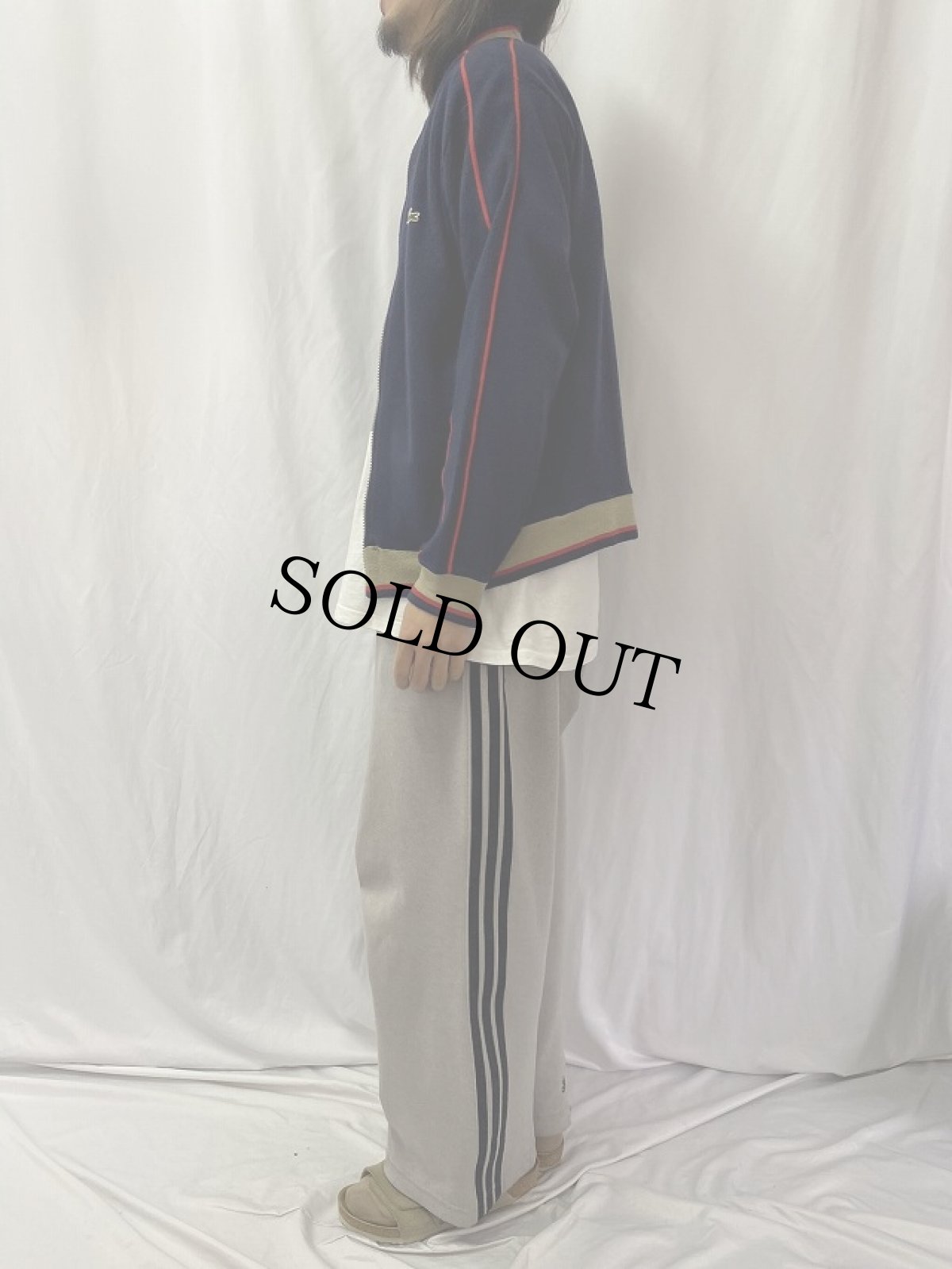 画像3: 70's IZOD LACOSTE ロゴワッペン アクリルジップジャケット L (3)