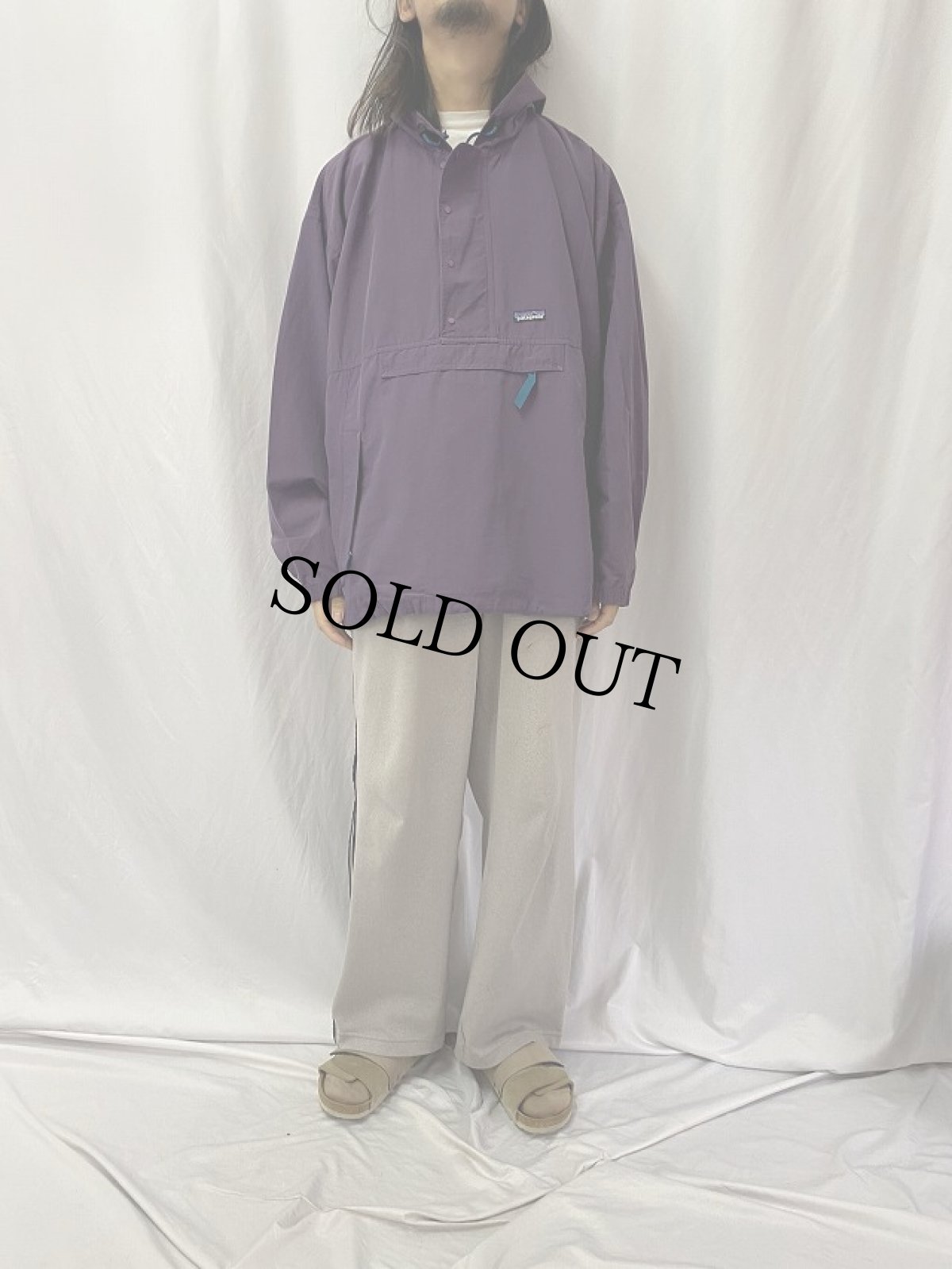 画像2: 80〜90's Patagonia USA製 アノラックパーカー XL (2)