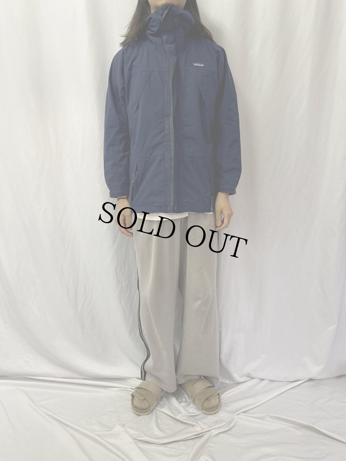 画像2: 90's〜 Patagonia ナイロンストームジャケット XS (2)