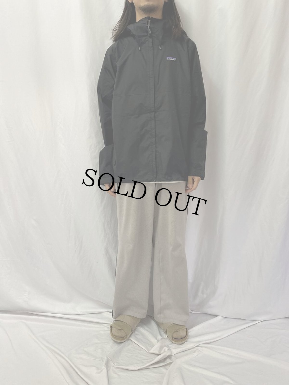 画像2: Patagonia トレントシェルジャケット BLACK L (2)