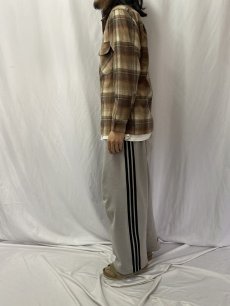 画像3: 70's PENDLETON USA製 オンブレーチェック柄 オープンカラーウールシャツ M (3)