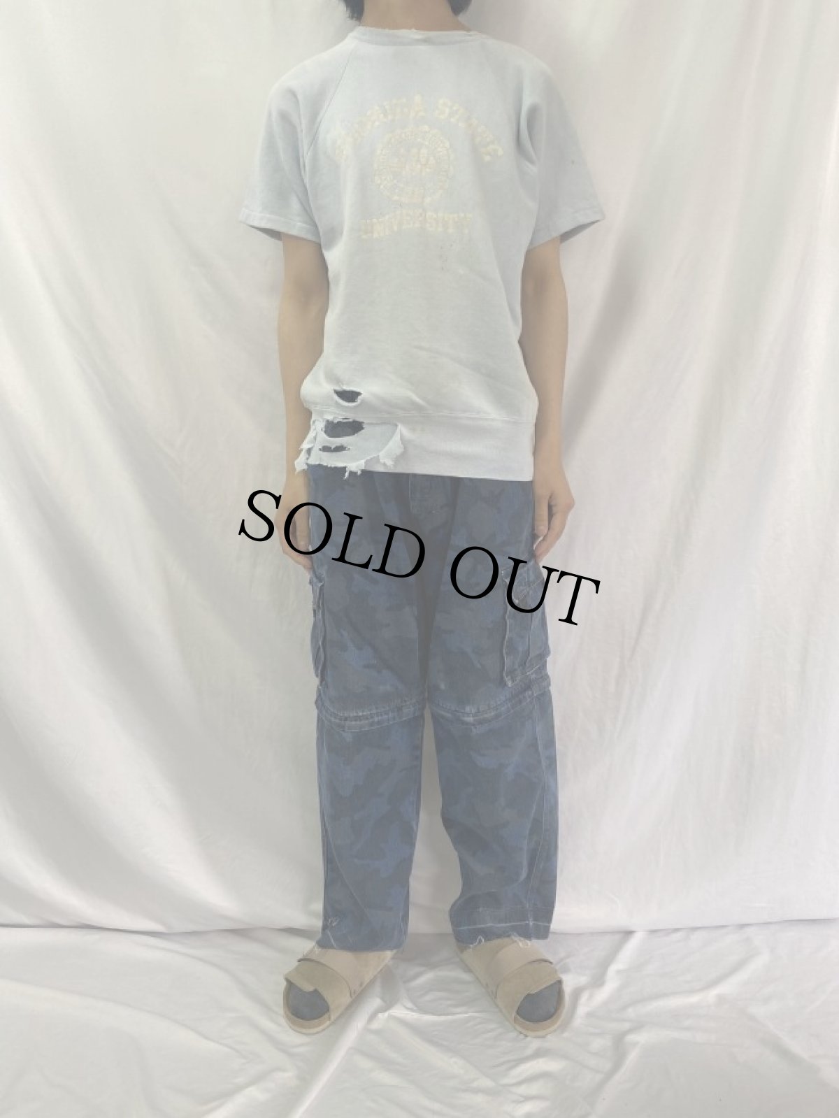 画像2: 70's "FLORIDA STATE UNIVERSITY" カレッジプリントスウェット (2)