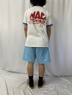 画像4: 90's MAC TOOLS USA製 "MAC TOOLS RACING" プリントリンガーTシャツ XL (4)