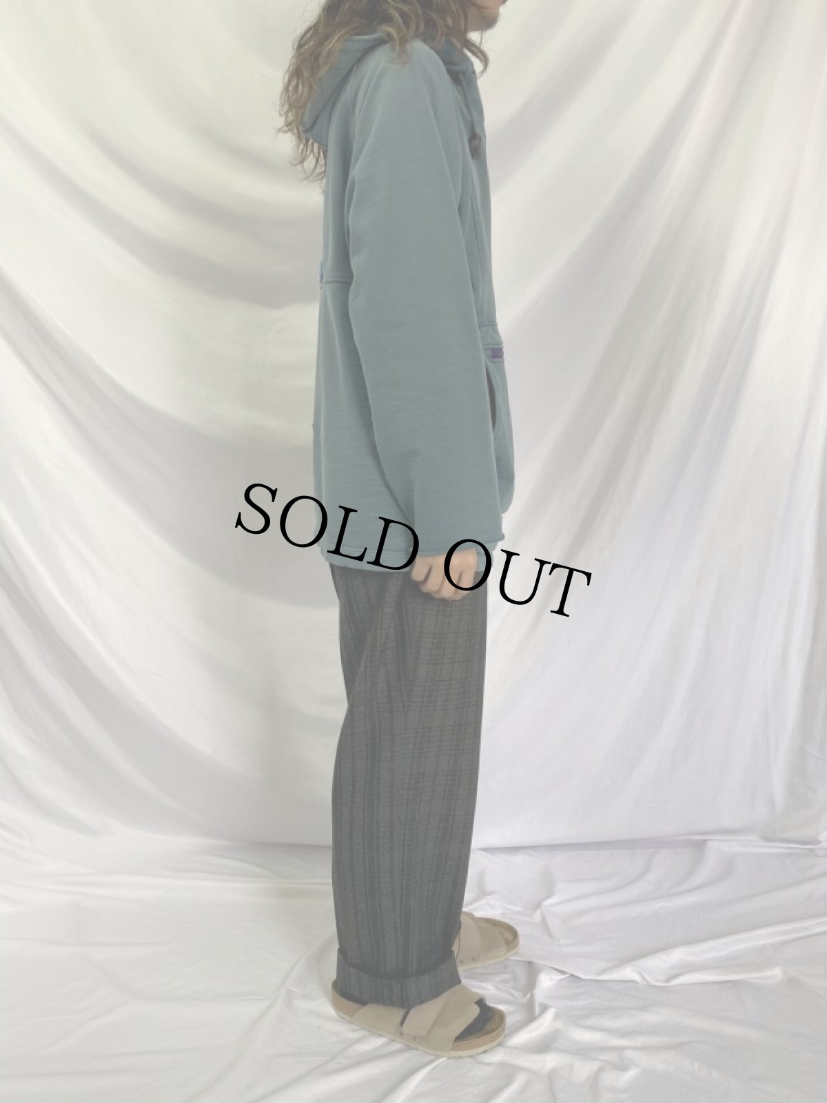 画像3: L.L.Bean "THE DOORS" バンドワッペン付き ハーフジップスウェットフーディー M (3)