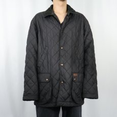 画像2: POLO Ralph Lauren キルティング ハンティングジャケット BLACK L (2)