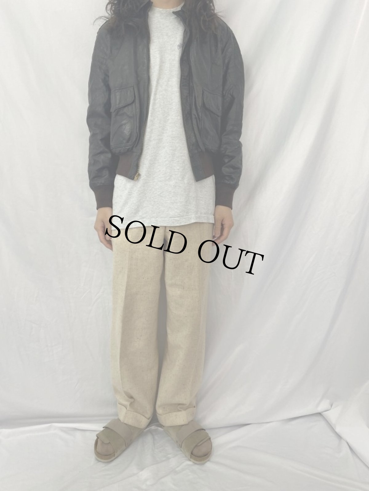 画像2: L.L.Bean USA製 FLYING TIGER JACKET "A-2TYPE" 38 (2)