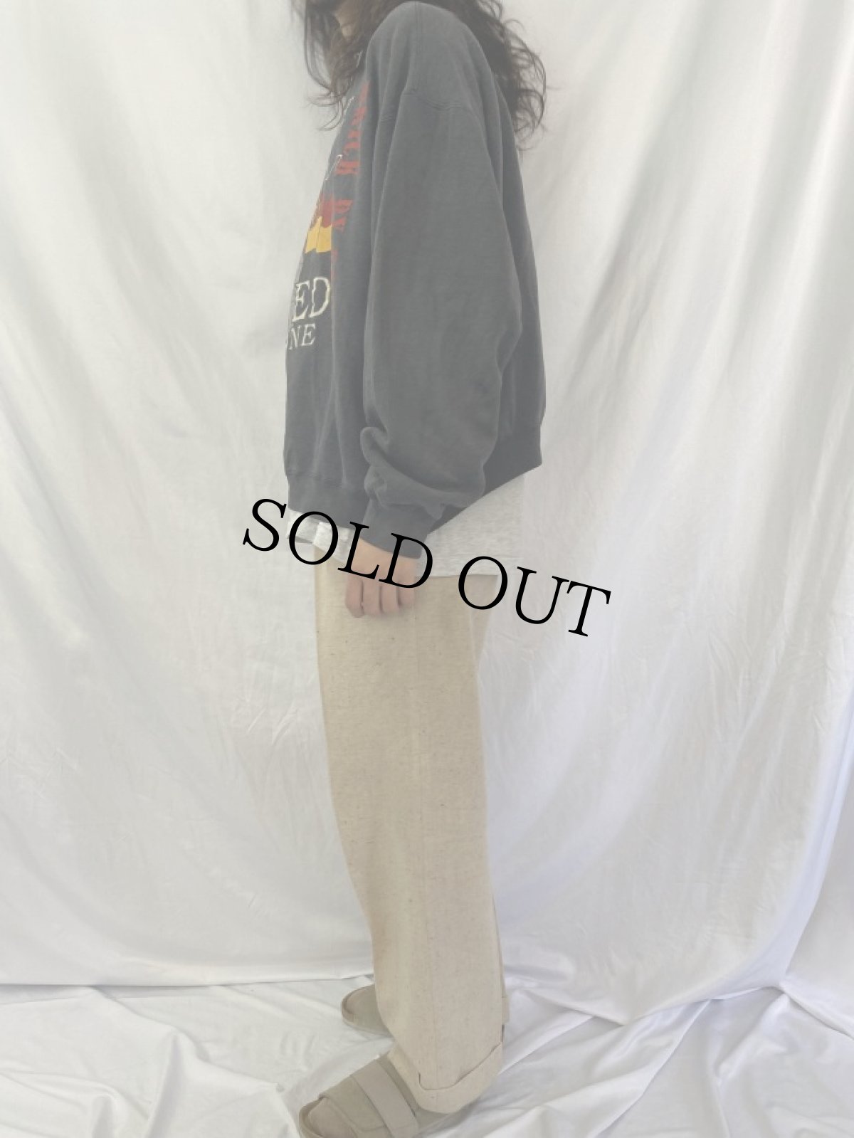 画像3: "THE WALL IS DOWN ベルリンの壁崩壊" 前V プリントスウェット XL (3)